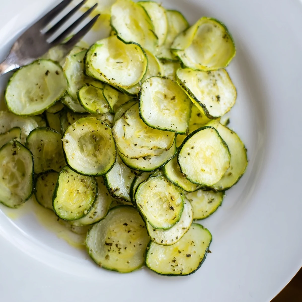Thin cucumber slices coated in ranch seasoning ready for dehydrating into crunchy snacks.