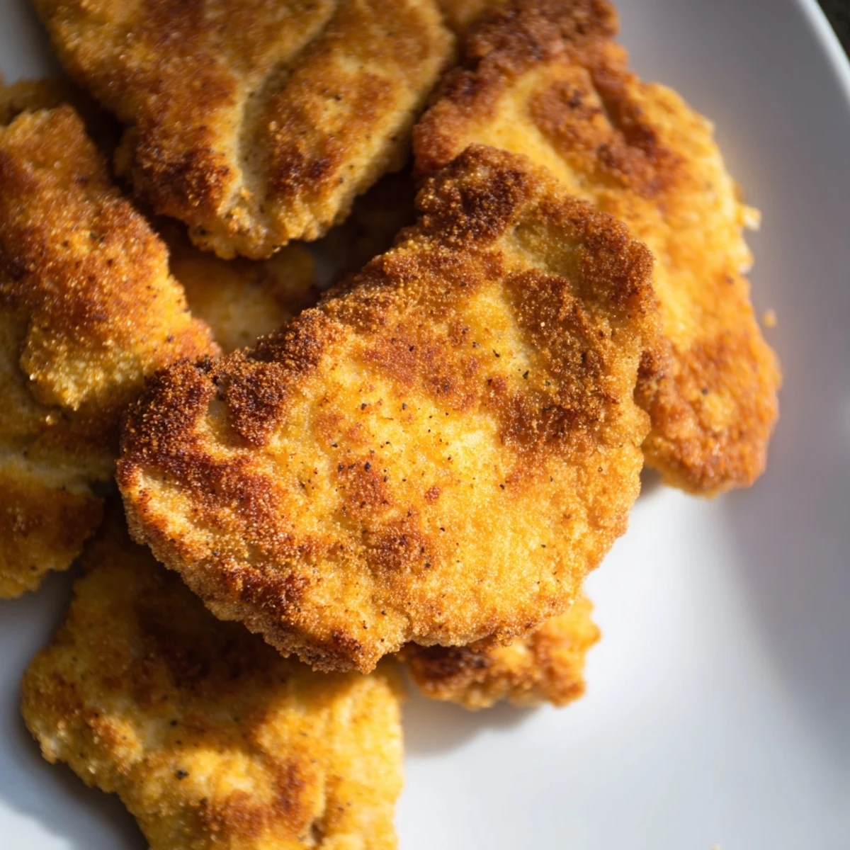 Southern-style crispy chicken fried chicken served with creamy mashed potatoes and tangy homemade coleslaw
