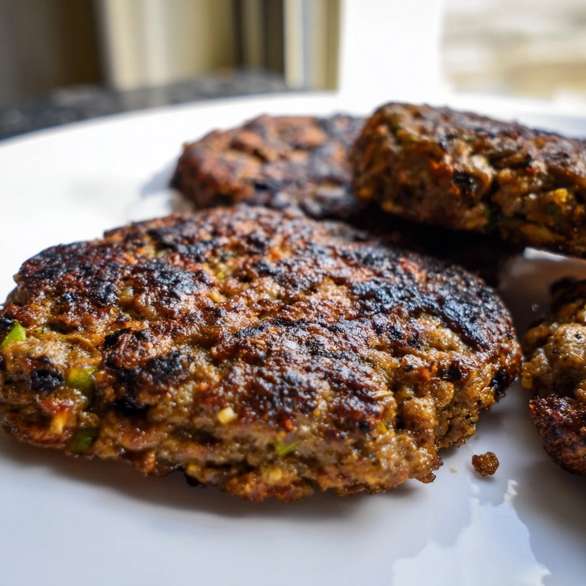 Perfectly cooked Pakistani Chapli Kabab served with fresh naan bread and cool mint raita