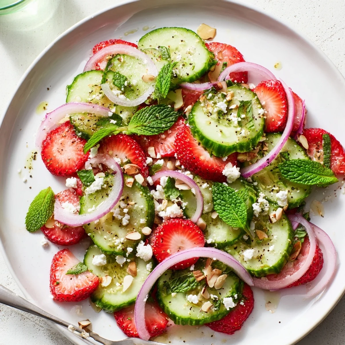 Cucumber Strawberry Salad