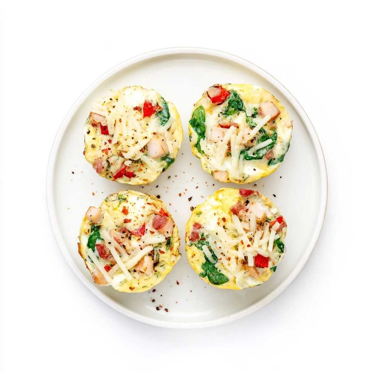 High Protein Egg Bites, golden-topped, fluffy centers, served warm with herbs