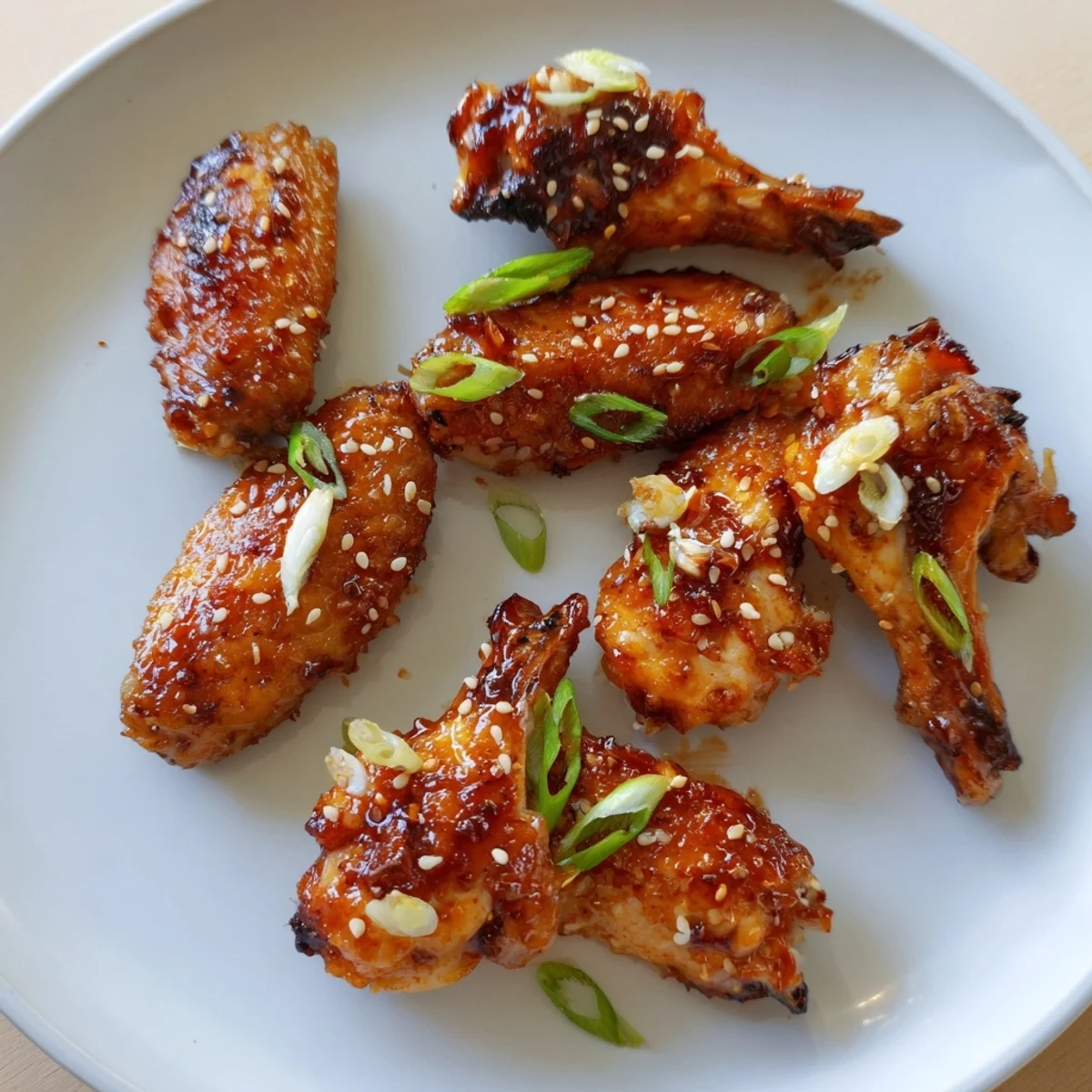 Crispy Sticky Teriyaki Baked Wings caramelized edges, honey-sweet aroma, served with rice