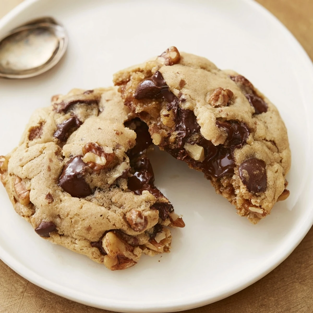 Chocolate Chip Cookies resting on wire rack, perfect alongside cold glass of milk