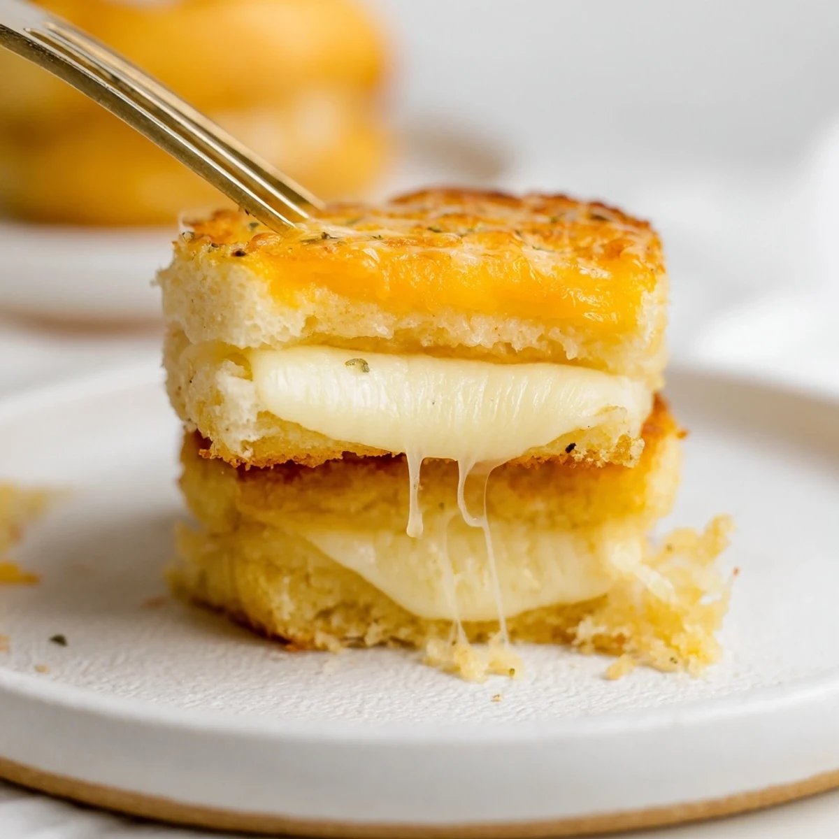 Oven-baked Mini Grilled Cheese Hawaiian Rolls Recipe with buttery crust and stretchy cheese