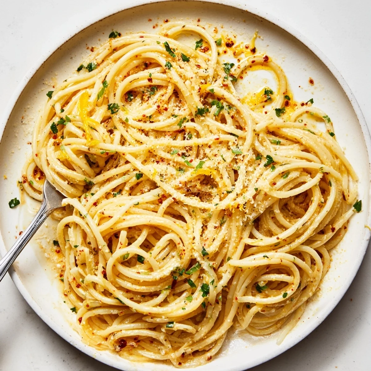 Creamy Cowboy Butter Pasta Recipe glistening with herbs, garlic, and lemon