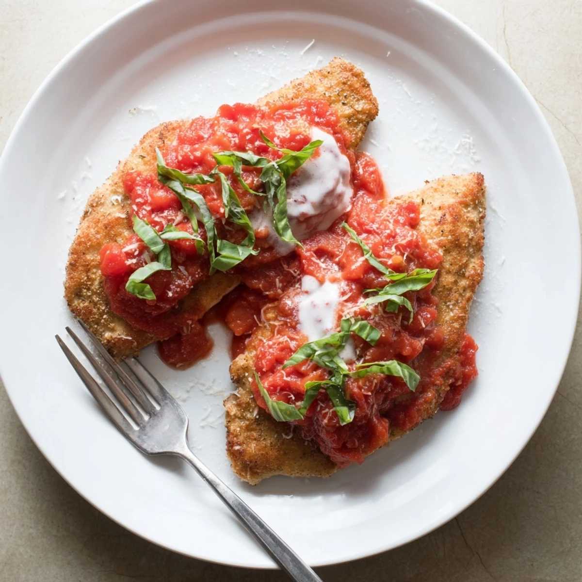Hearty Slow Cooker Tomato Basil Chicken Breasts served over steaming rice.