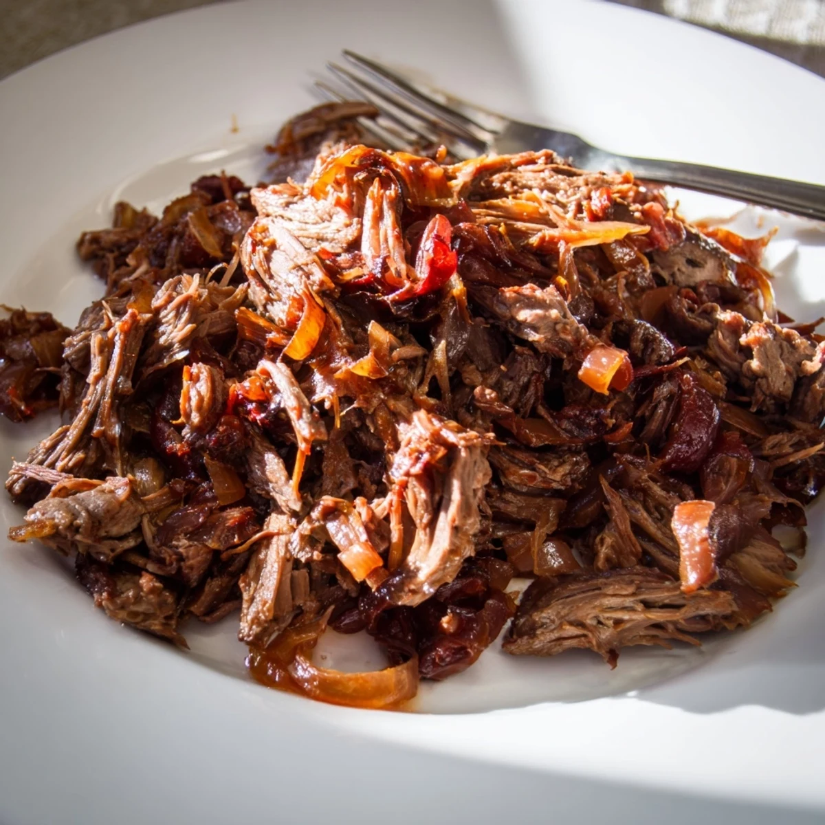 Succulent beef barbacoa slow-cooked to perfection with rich juices and chipotle peppers