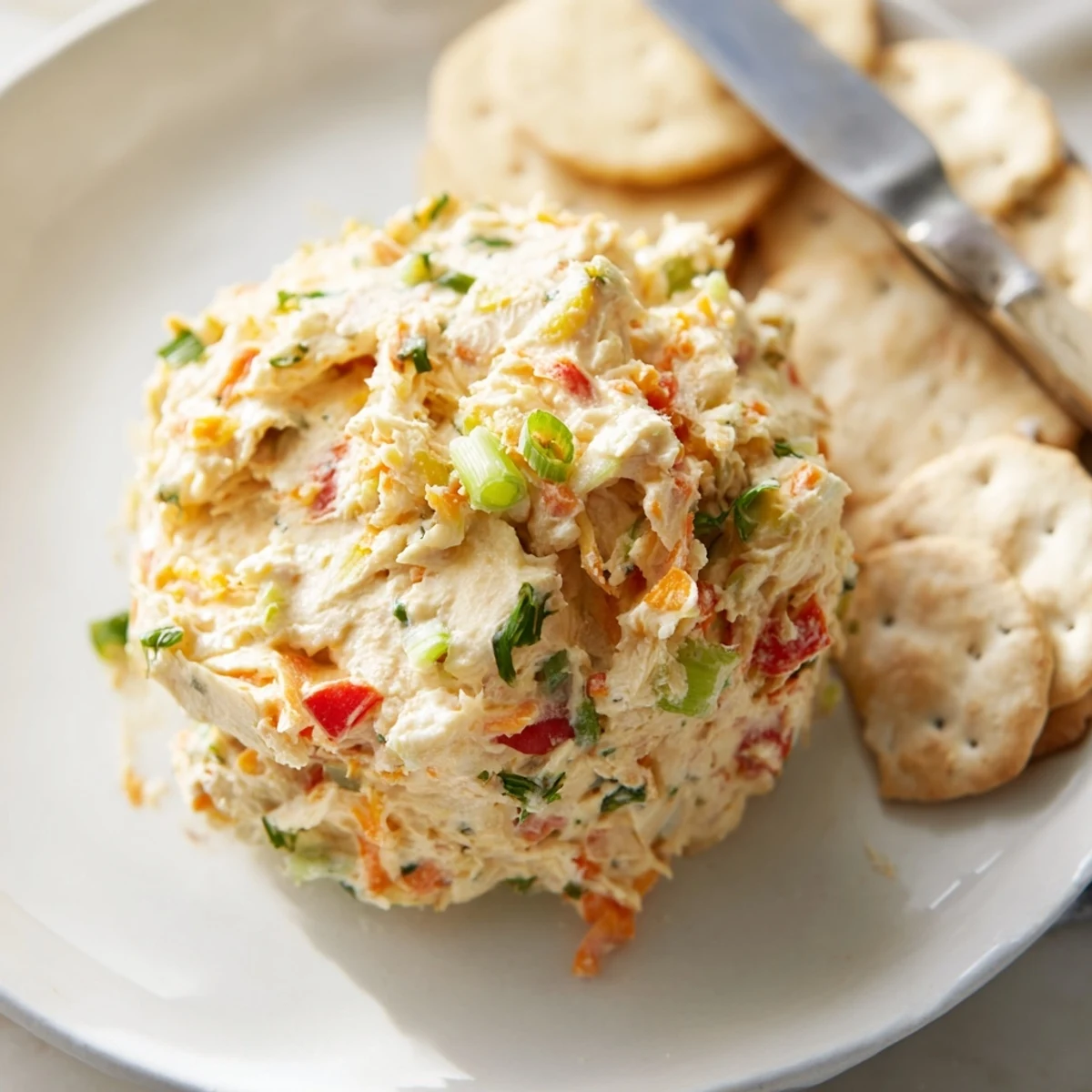Smooth garden vegetable spread generously slathered on crusty bread with sprigs of fresh parsley