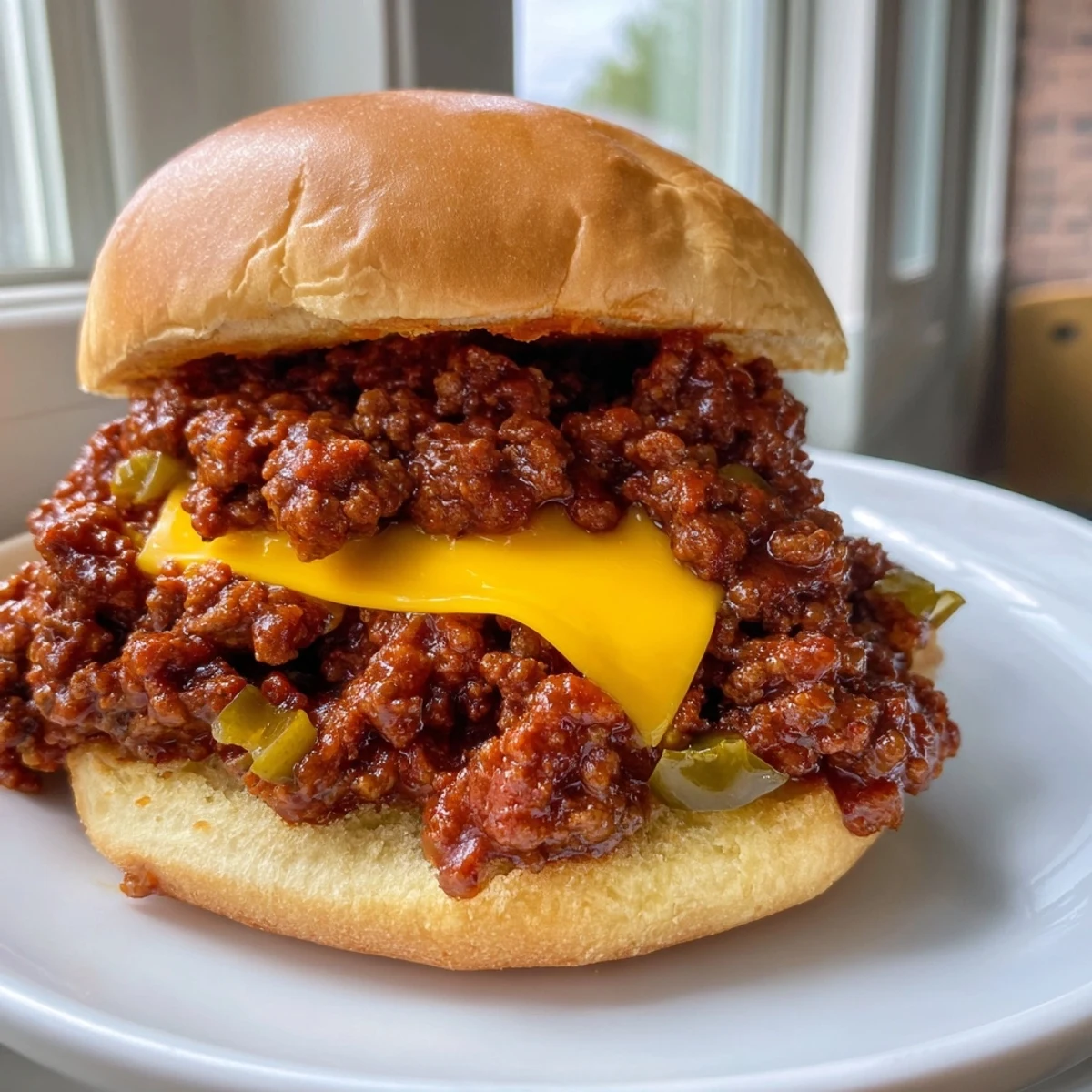 Smash Burger Sloppy Joes served open-faced with melted cheese and crisp lettuce