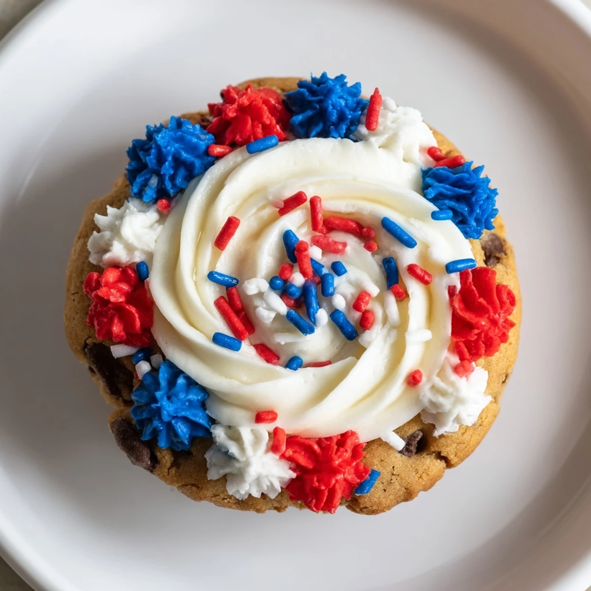 Bite-sized cookie cups filled with creamy frosting and colorful sprinkles, perfect for summer parties.  