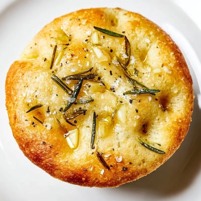 Garlic Rosemary Focaccia Muffins