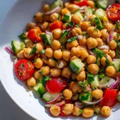 Chickpea Cucumber Salad