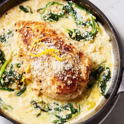 Lemon Parmesan Spinach Chicken