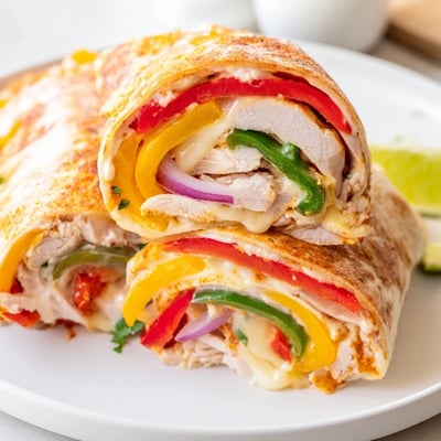 Baked Chicken Fajita Roll Ups